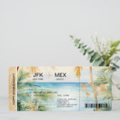 Carte d'embarquement Surprise Trip Ticket Palm Car (Debout devant)