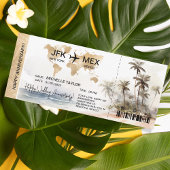 Carte d'embarquement Surprise Trip Ticket Palm Car