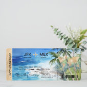 Carte d'embarquement Surprise Trip Ticket Palm Car (Debout devant)
