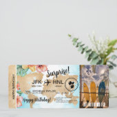 Carte d'embarquement surprise Voyage Billet Hawaii (Debout devant)
