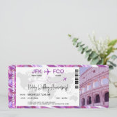 Carte d'embarquement Surprise Voyage Ticket Destin (Debout devant)