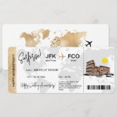 Carte d'embarquement Surprise Voyage Ticket Destin (Devant / Derrière)