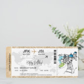 Carte d'embarquement Surprise Voyage Ticket Grèce (Debout devant)