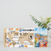 Carte d'embarquement Surprise Voyage Ticket Mexiqu (Debout devant)