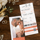 Carte d'embarquement Terracotta Destination Mariag