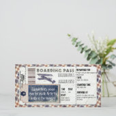 Carte d'embarquement vintage (Debout devant)