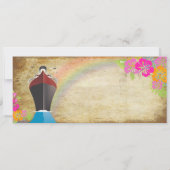 Carte d'embarquement vintage PixDezines/bateau de  (Dos)