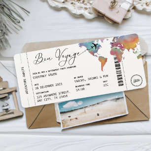 Carte d'embarquement Voyage Parti de retraite