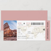 Carte d'embarquement Voyage Surprise Billet d'avio (Devant / Derrière)