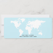 Carte d'embarquement Voyage Thème Garçon Baby show (Dos)