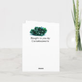 Carte d'émeraude du 55e anniversaire du Mariage (Dos)