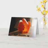 Carte Demi de pouces (Fleur jaune)