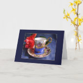 Carte Demitasse 5 (Fleur jaune)