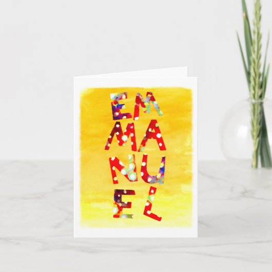 Carte d'Emmanuel (Devant)