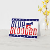 Carte démocrate blooded par bleu (Fleur jaune)