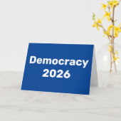 Carte Démocratie 2026 Élection de mi-mandat (Fleur jaune)