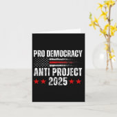 Carte Démocratie Anti Project 2025 Stop Project 2025 Ant (Fleur jaune)