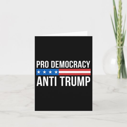 Carte Démocratie - Anti Trump - (Devant)