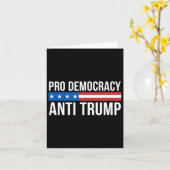 Carte Démocratie - Anti Trump - (Fleur jaune)