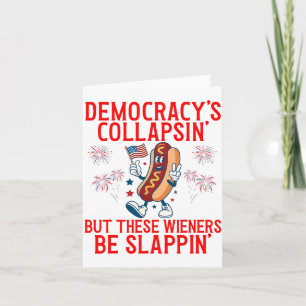 Carte Démocratie drôle s'effondre mais ces saucisses son