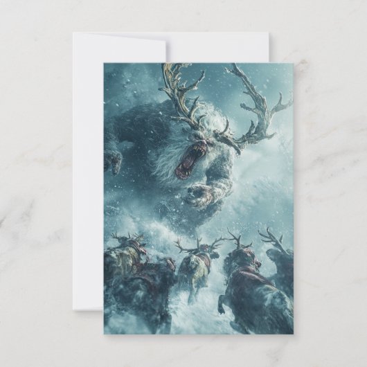 Carte Démon de glace zombie vintage (Devant)