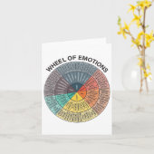 Carte d'émotion des roues Carte de thérapie de san (Fleur jaune)