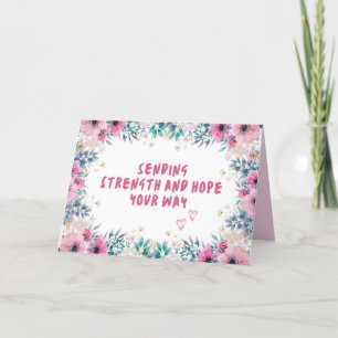 Carte d'empathie - Maladie, perte de personnes aim