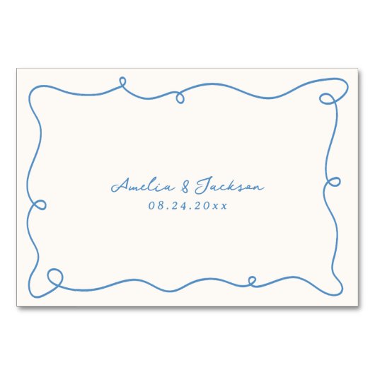 Carte d'emplacement bleu clair à main blanche (Dos)