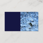 Carte d'emplacement de table Blue Hydrangea (Dos)