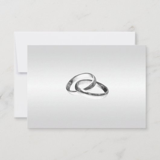 Carte d'emplacement de table florale blanche éléga (Dos)