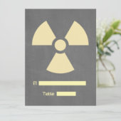 Carte d'emplacement du symbole de rayonnement (Debout devant)