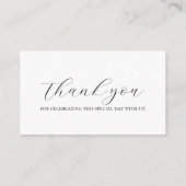 Carte d'emplacement minimaliste (Dos)