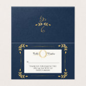 Carte d'emplacement pour feuille de laurier modern (Outside Unfolded)