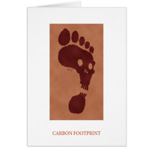 Carte d'empreinte de pas de carbone
