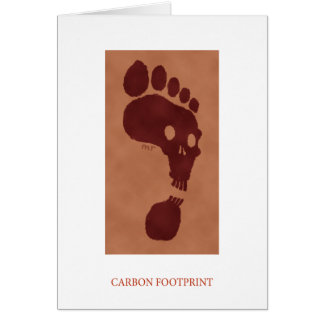 Carte d'empreinte de pas de carbone