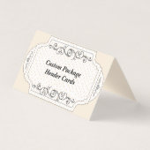 Carte d'en-tête de package Hang de l'affichage pli (Front)