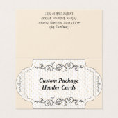 Carte d'en-tête de package Hang de l'affichage pli (Outside Unfolded)