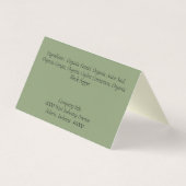 Carte d'en-tête de package Hang de l'affichage pli (Back)