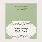 Carte d'en-tête de package Hang de l'affichage pli (Outside Unfolded)