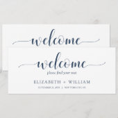 Carte d'en-tête du Mariage de bienvenue du script (Devant / Derrière)