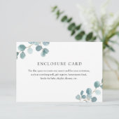 Carte d'encart de Eucalyptus Dollar d'Argent (Debout devant)