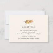 Carte d'encart de réception Automne Feuilles (Devant)