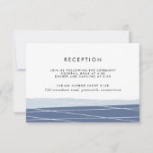 Carte d'encart de réception de linéation | Ardoise (Devant)