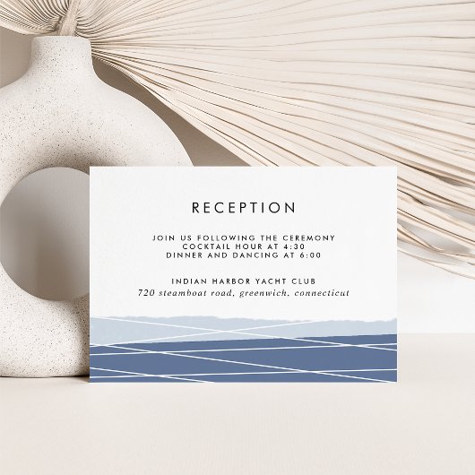 Carte d'encart de réception de linéation | Ardoise