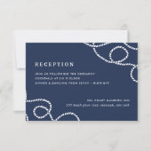 Carte d'encart de réception digne de la mer | Mari (Devant)