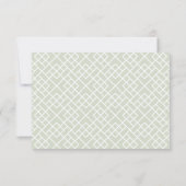 Carte d'encart de réception Petite Bouquet | Lilas (Dos)