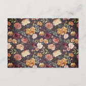 Carte d'encart de réception Rustic Bloom (Dos)