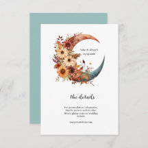 Carte d'encart Fleurs & Citrouilles d'Automne