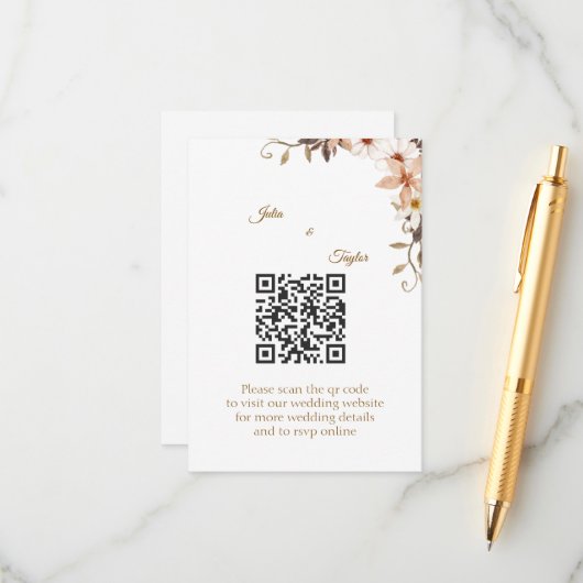 Carte d'encart simple minimal (Devant/Arrière en situation)