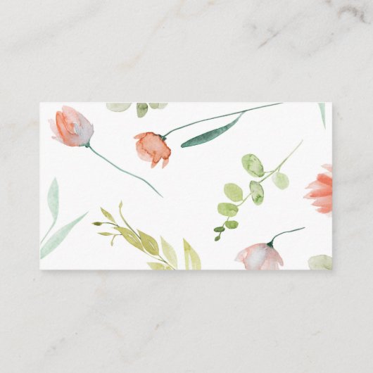 Carte d'enceinte de couleur vert corail (Dos)